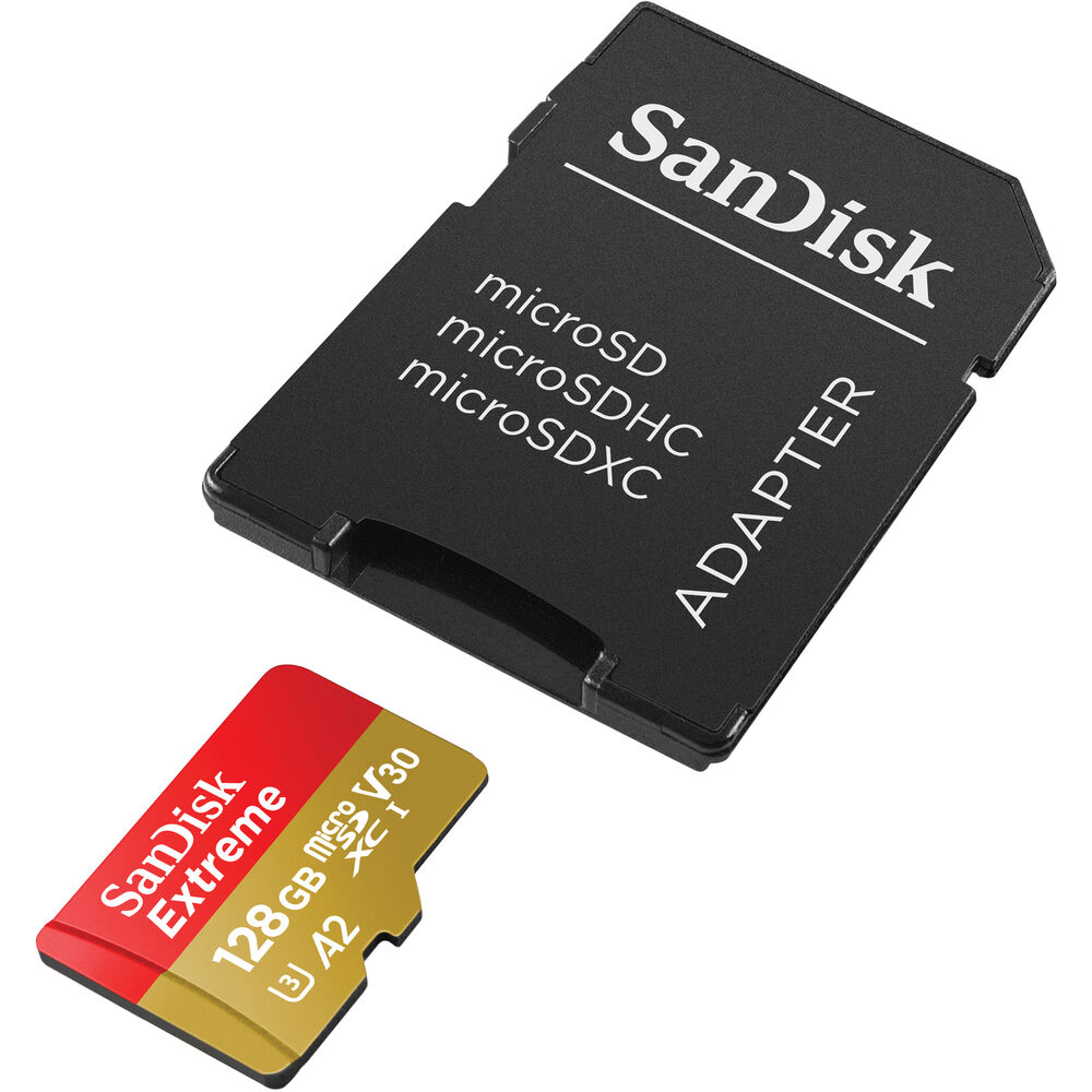 Carte mémoire SanDisk Extreme microSDXC UHS-I de 128 Go pour