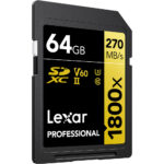 Lexar High-Performance 800x Carte SD 64 Go, Carte Memoire SDXC UHS