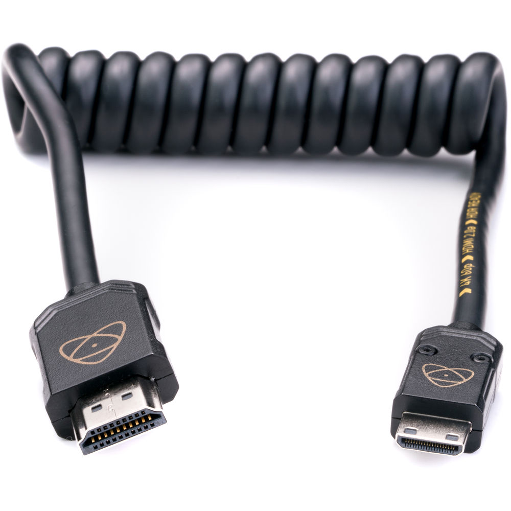 Atomos AtomFLEX Coiled Mini-HDMI to HDMI Cable (12 to 24)