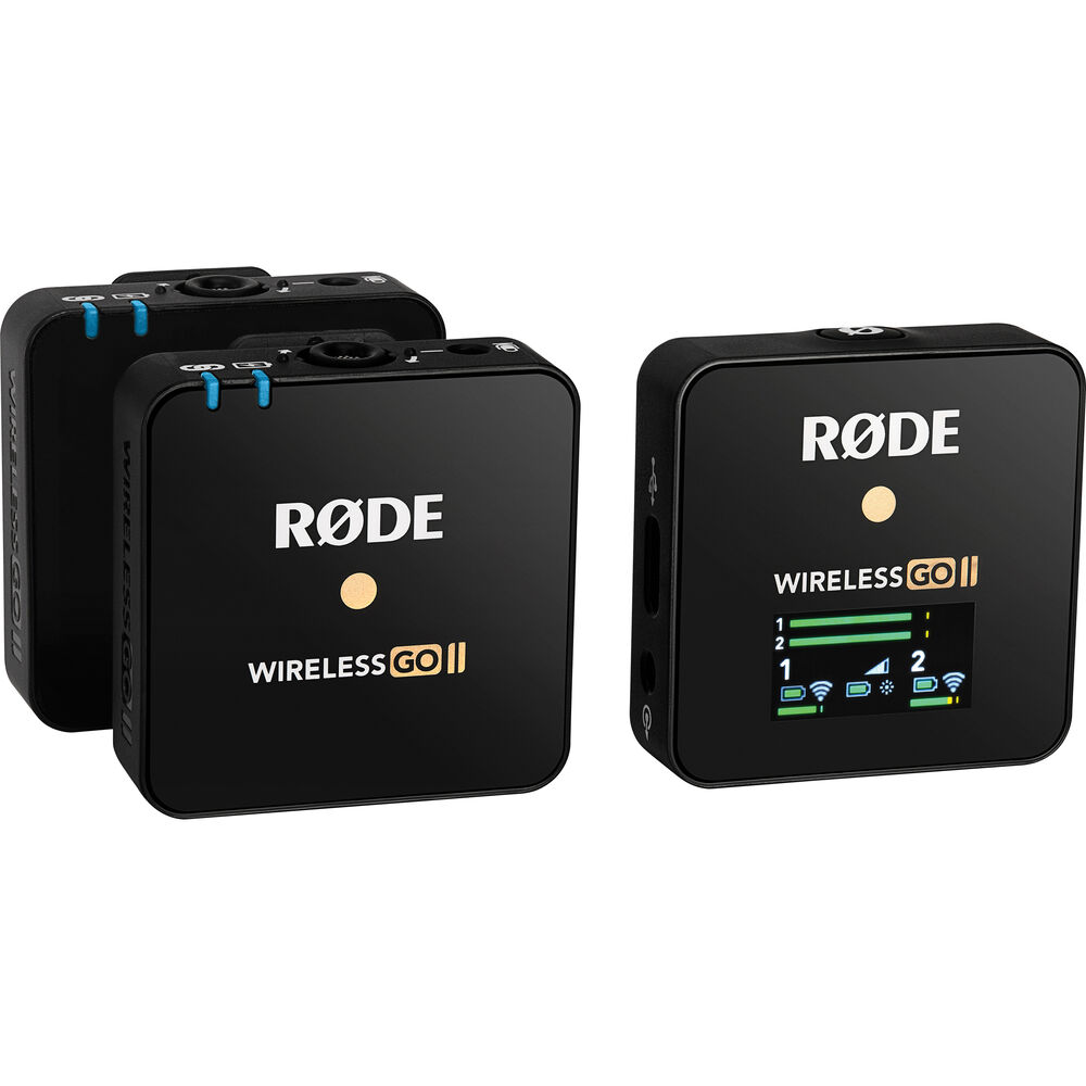 Rode Wireless GO II 2-Person Compact Wireless Mic System/Recorder Bund –  KELLARDS