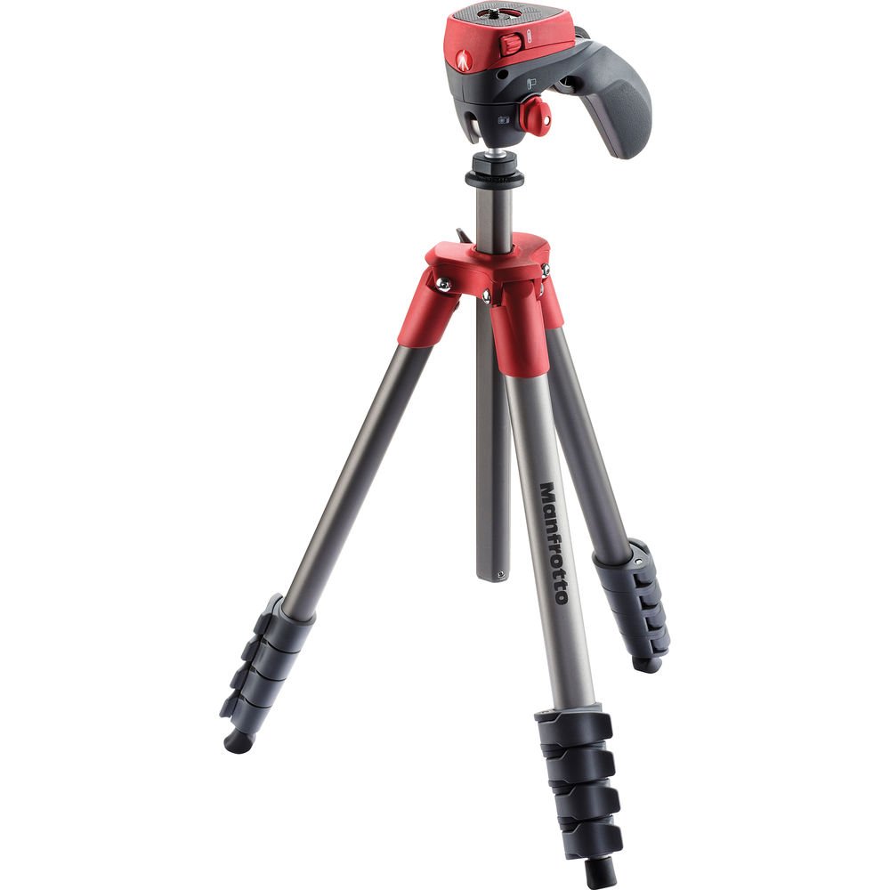 Manfrotto Element Small Aluminum Traveler Tripod (Red)