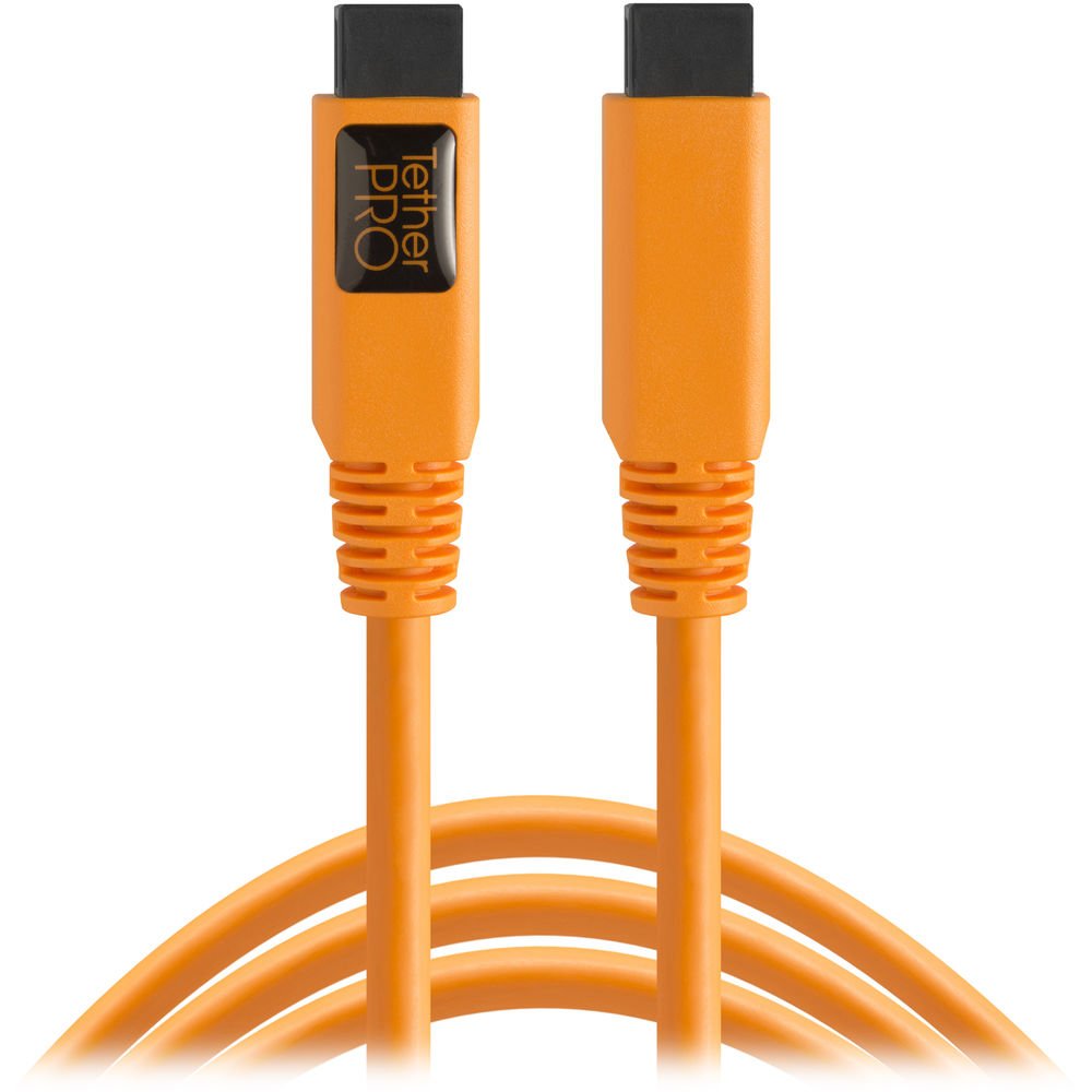 CABLE TETHER TOOLS USB-C TO USB-3 ORANGE 15