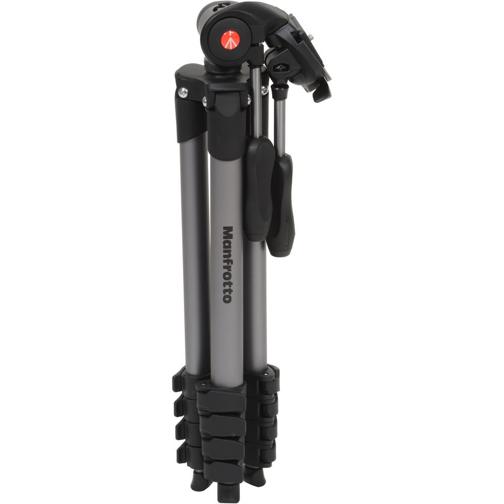 Manfrotto Compact Advanced Aluminium Tripod with 3-Way Head MKCOMPACTADV-BK  (Load Capacity Upto 3kg),Black