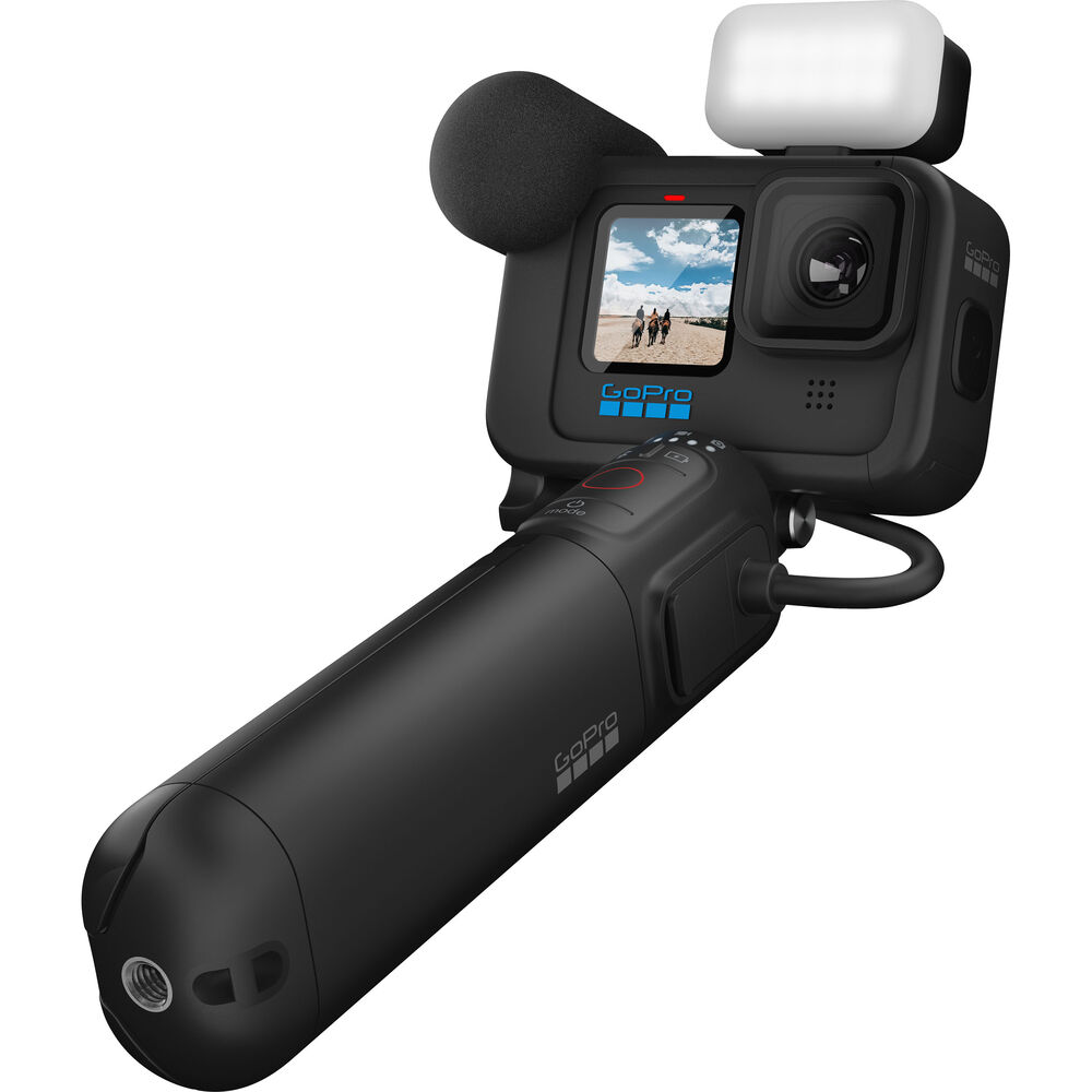 GoPro HERO 11 Black 5.3K Action Camera Bundle 2 Batteries, Case, SD Card &  Grip
