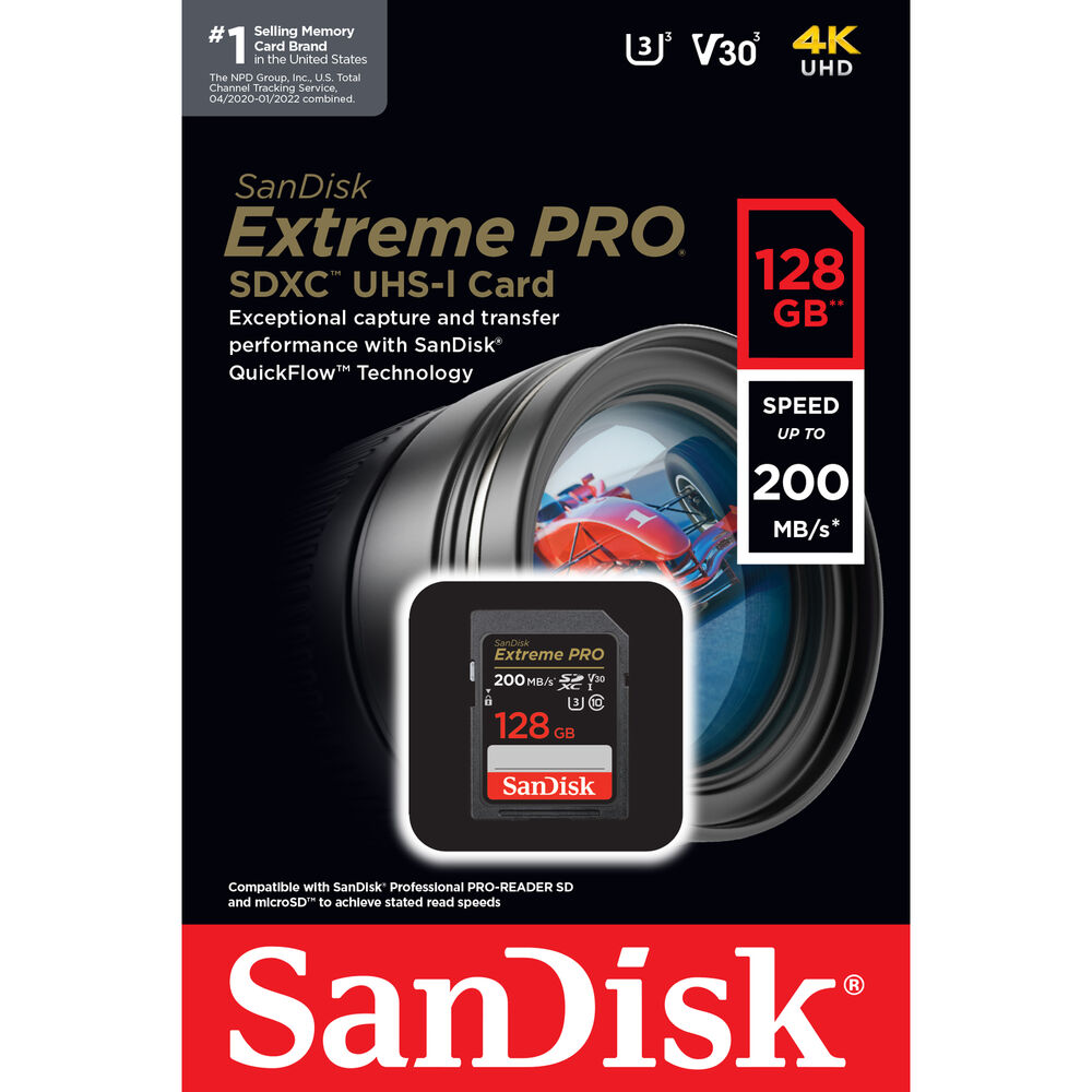 Sandisk Extreme Pro SDHC SDXC UHS-I Memory Cards 95 Mbps for Camera at Rs  1250/unit in Gurgaon