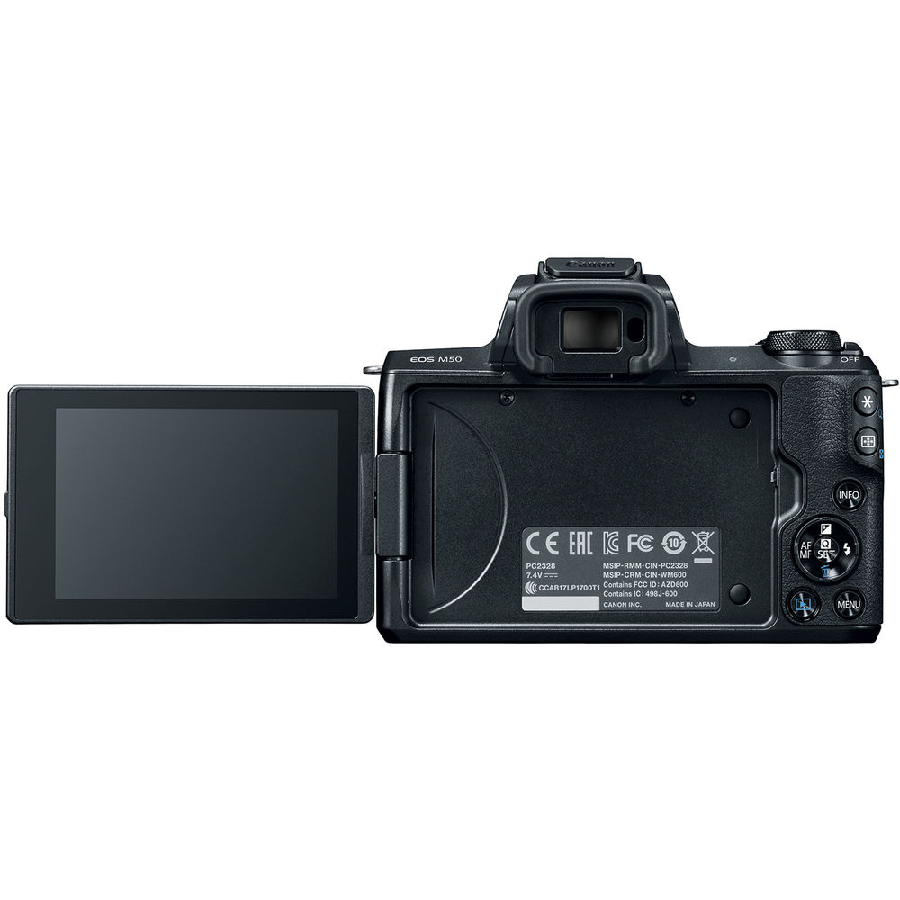 Canon EOS M50 Mirrorless Digital Camera with 15-45mm and