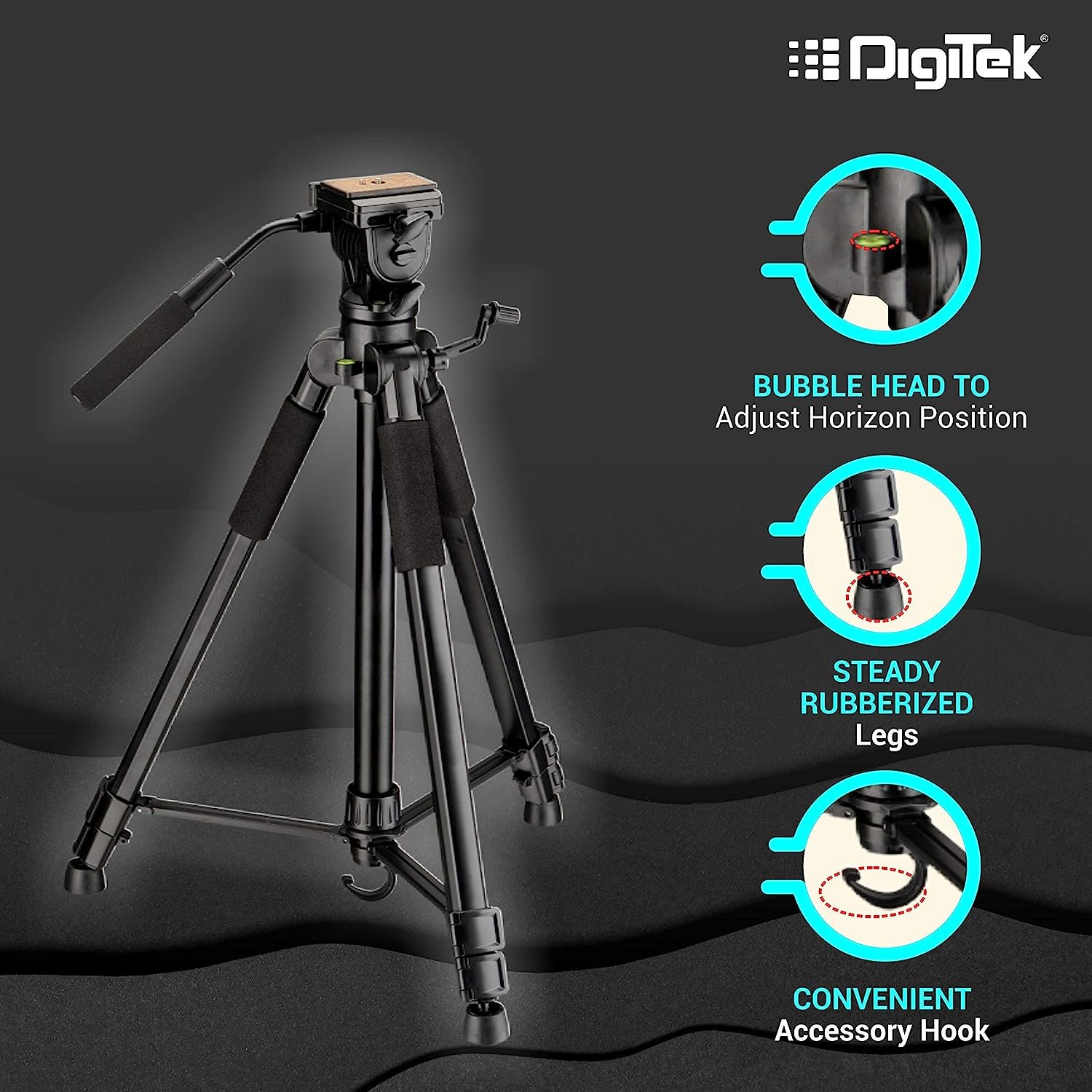 DIGITEK® (DTR 690 VD PRO) (208 CM) Lightweight Tripod