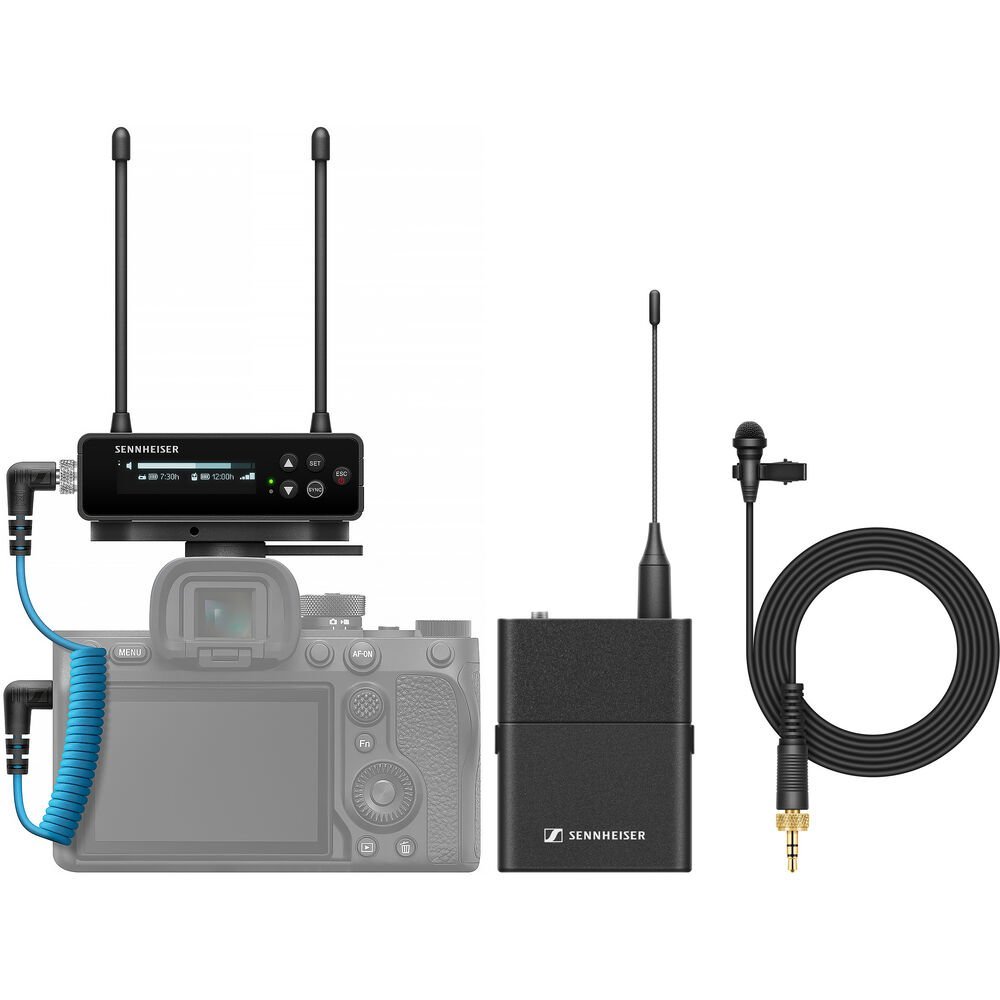 Sennheiser EW-DP ME 2 SET Camera-Mount Digital Wireless Omni Lavalier Mic System (Q1-6