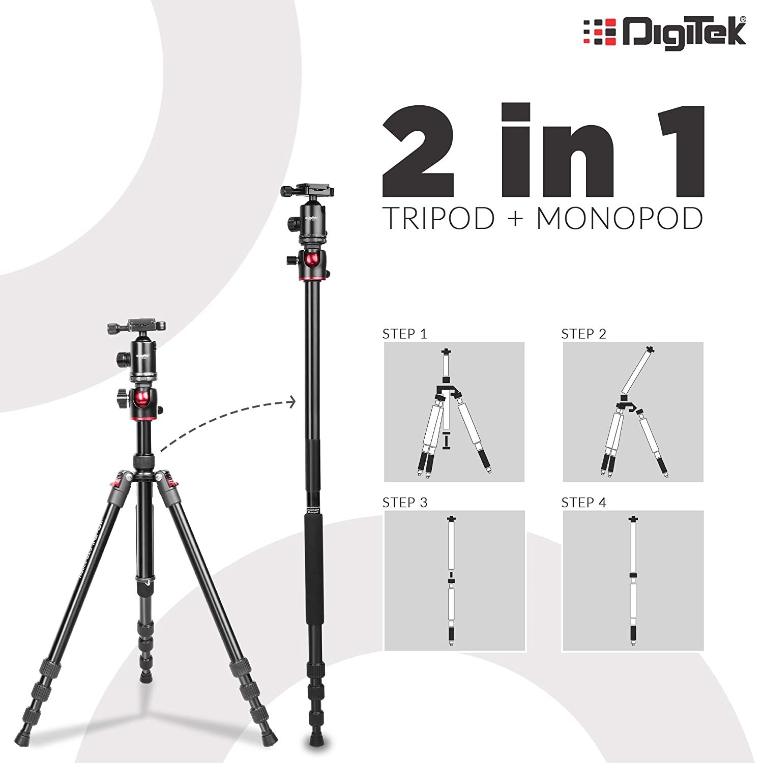 DIGITEK TRIPOD PROFESSIONAL DTR 520 BH 3 Digitek DTR 520 BH