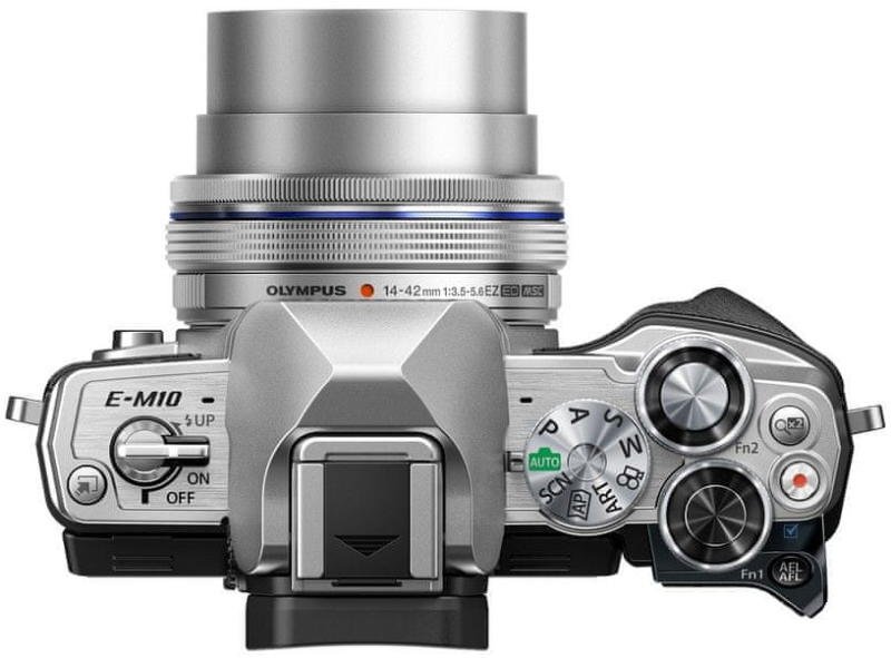 EM-10 1 Olympus OMD-EM-10-Mark-III-S Mirrorless Digital Camera with Lens 14-42mm (Silver)
