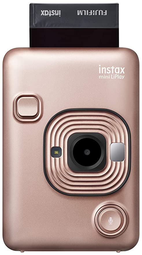 Fujifilm Instax Mini LiPlay Hybrid Instant Camera (Blush Gold)