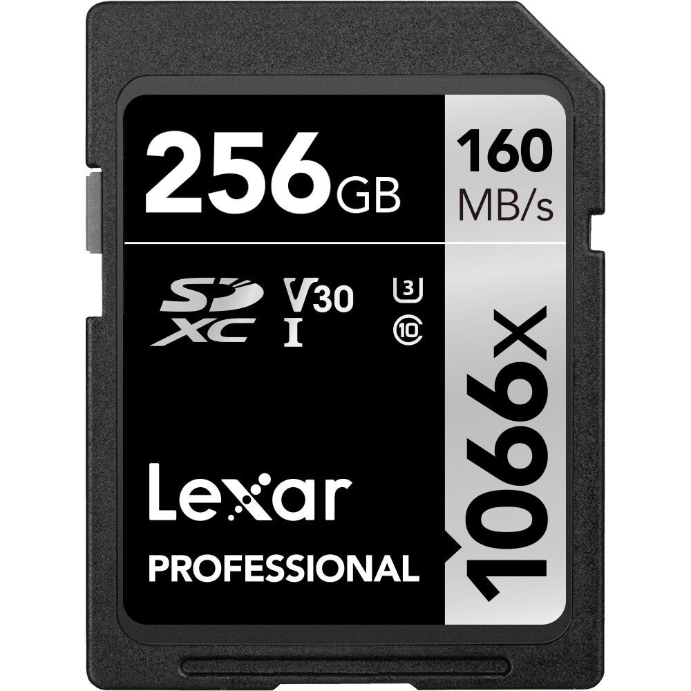 Lexar 256GB Professional 1066x UHS-I SDXC Memory Card (SILVER Series)