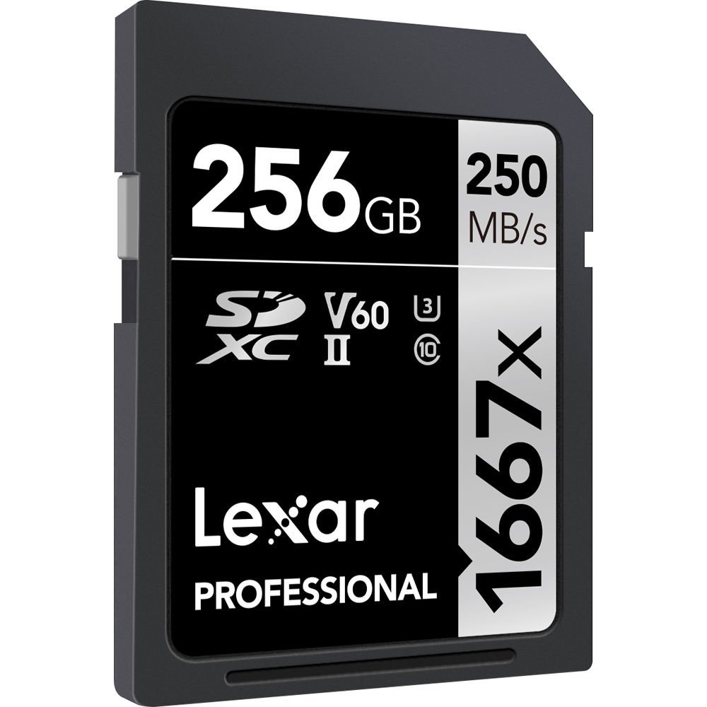 Lexar 256GB Professional 1667x UHS-II SDXC Memory Card