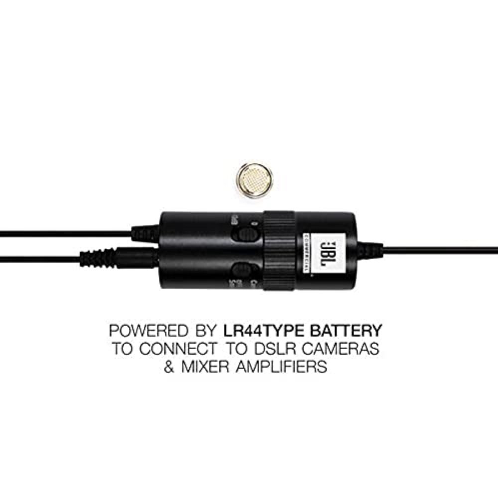 JBL Commercial CSLM30B Omnidirectional Lavalier Microphone