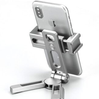 LEOFOTO PS-2 Silver Smartphone Clamp/Holder/Video/Selfie Stand Arca/RRS Compatible