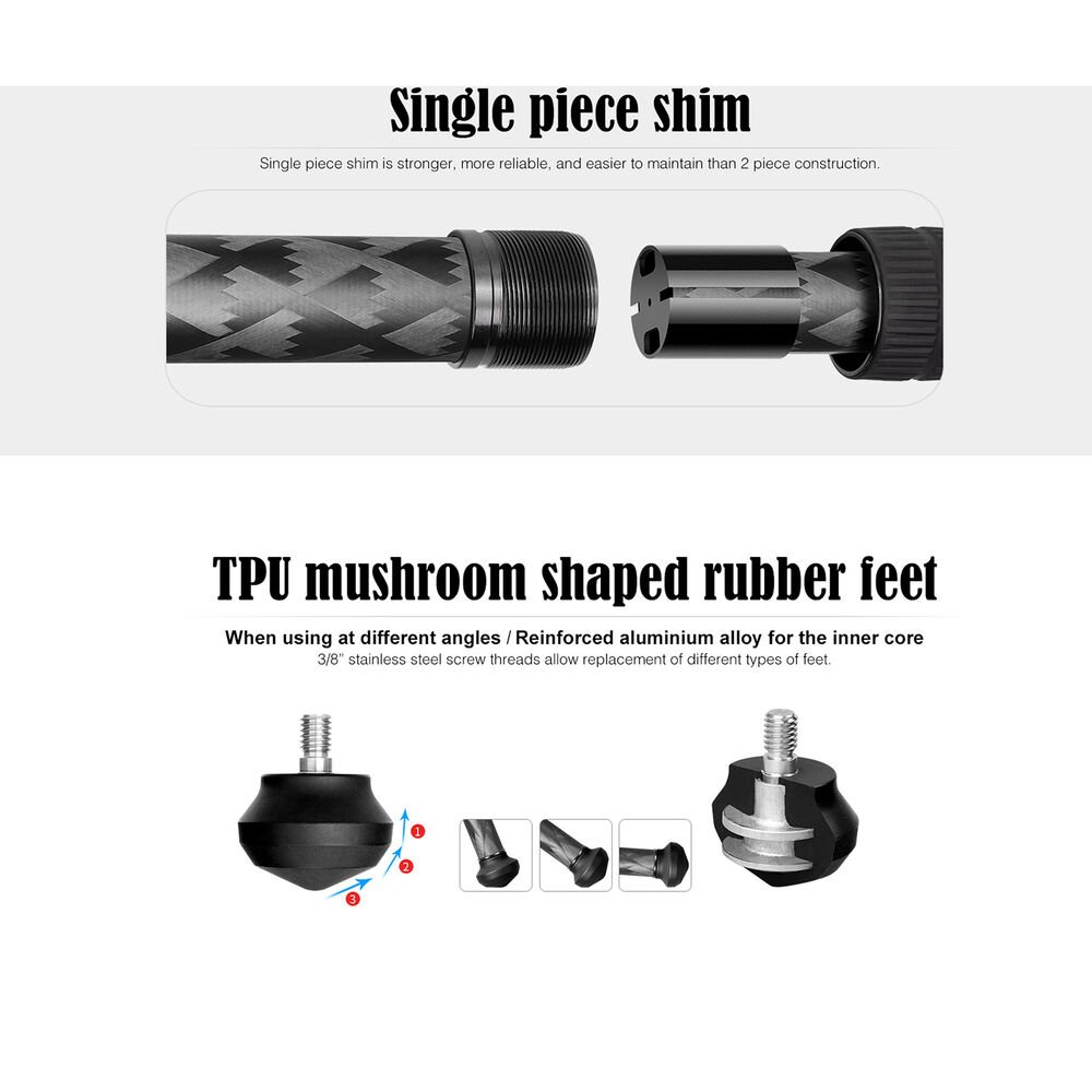 LQ-324C+LH-40 4 Leofoto Mr. Q LQ-324C+LH-40 Carbon Fiber Tripod with Ball Head