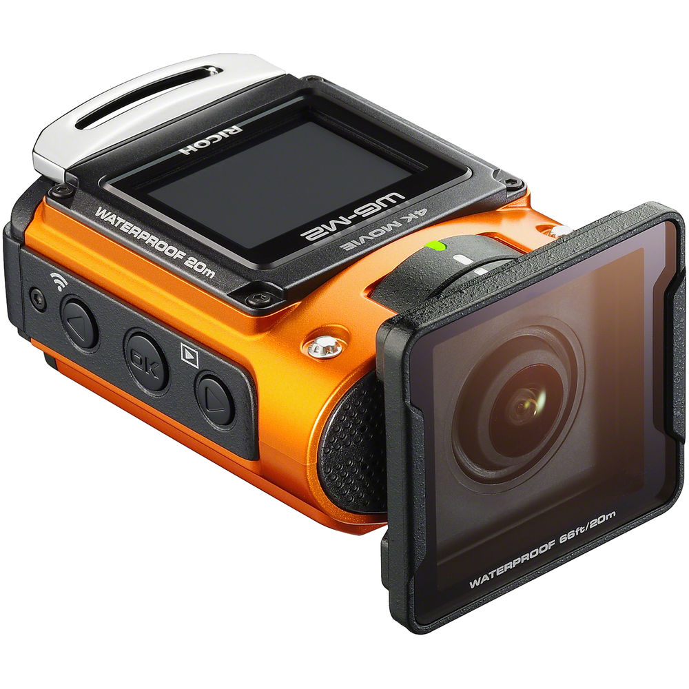 Ricoh WG-M2 Action Camera Kit (Orange)