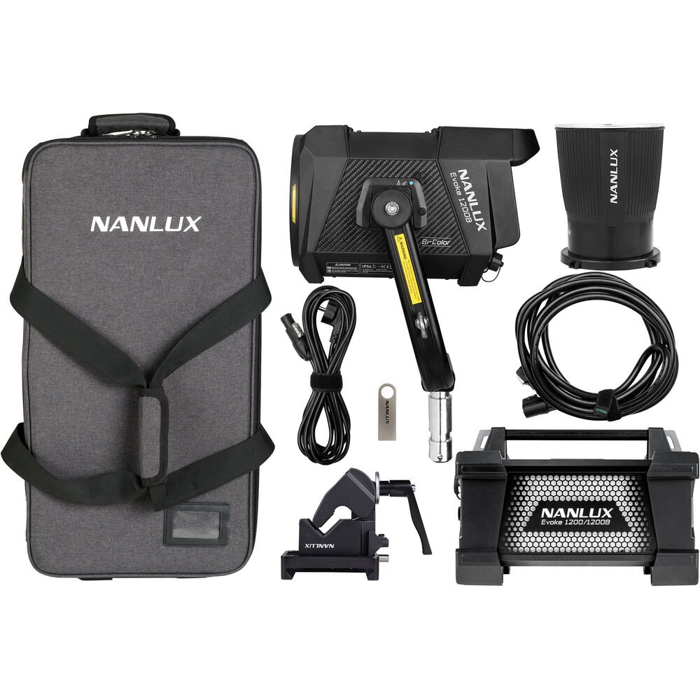 1200B 4 Nanlux Evoke 1200B LED Bi-Color Spot Light Kit with Trolley Case