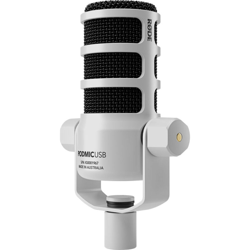 配信機器・PA機器・レコーディング機器 RODE Microphones Podmic RODE PodMic USB and XLR Dynamic Broadcast Microphone (White) - GP Pro