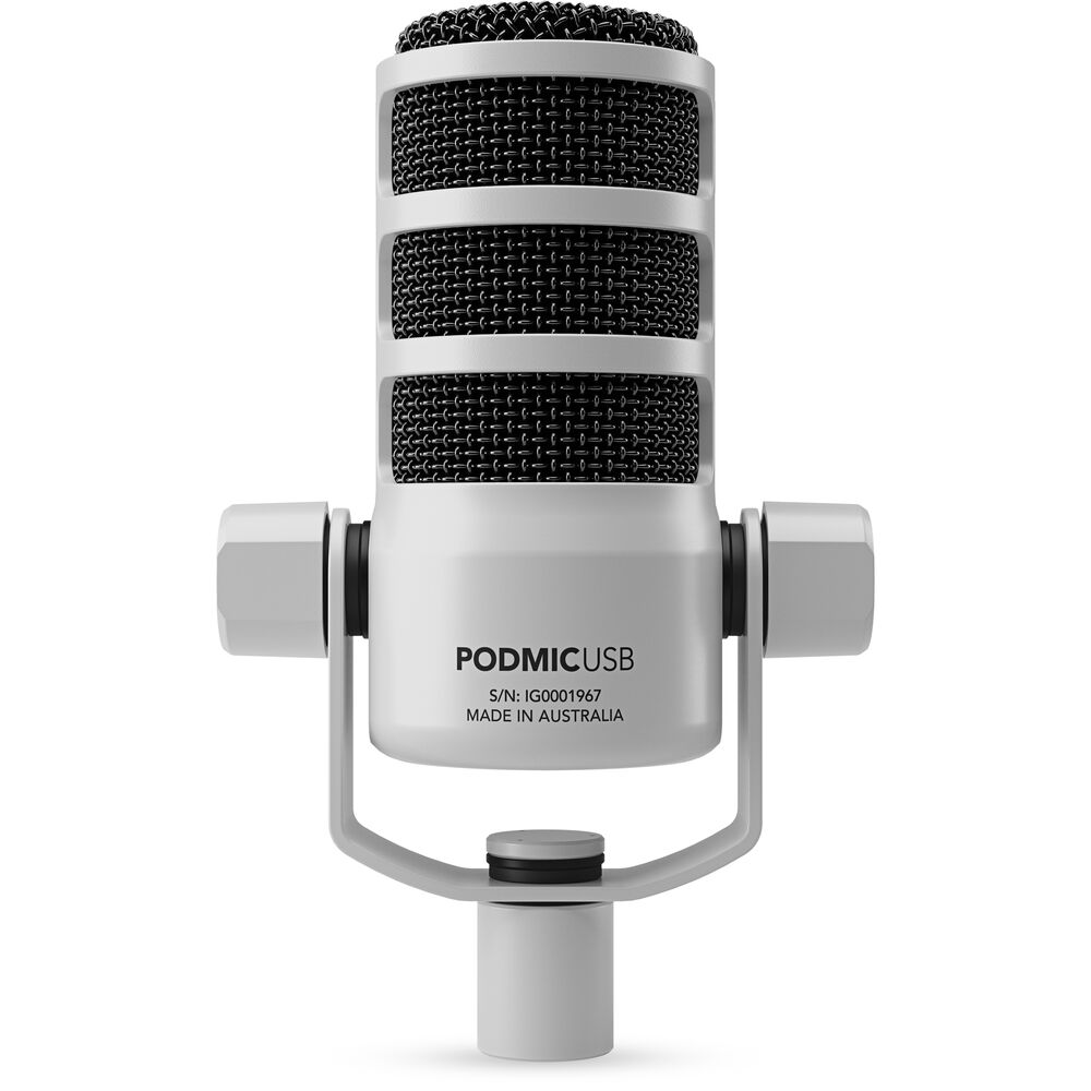 RODE PodMic USB and XLR Dynamic Broadcast Microphone (White) RODE PodMic USB and XLR Dynamic Broadcast Microphone (White)