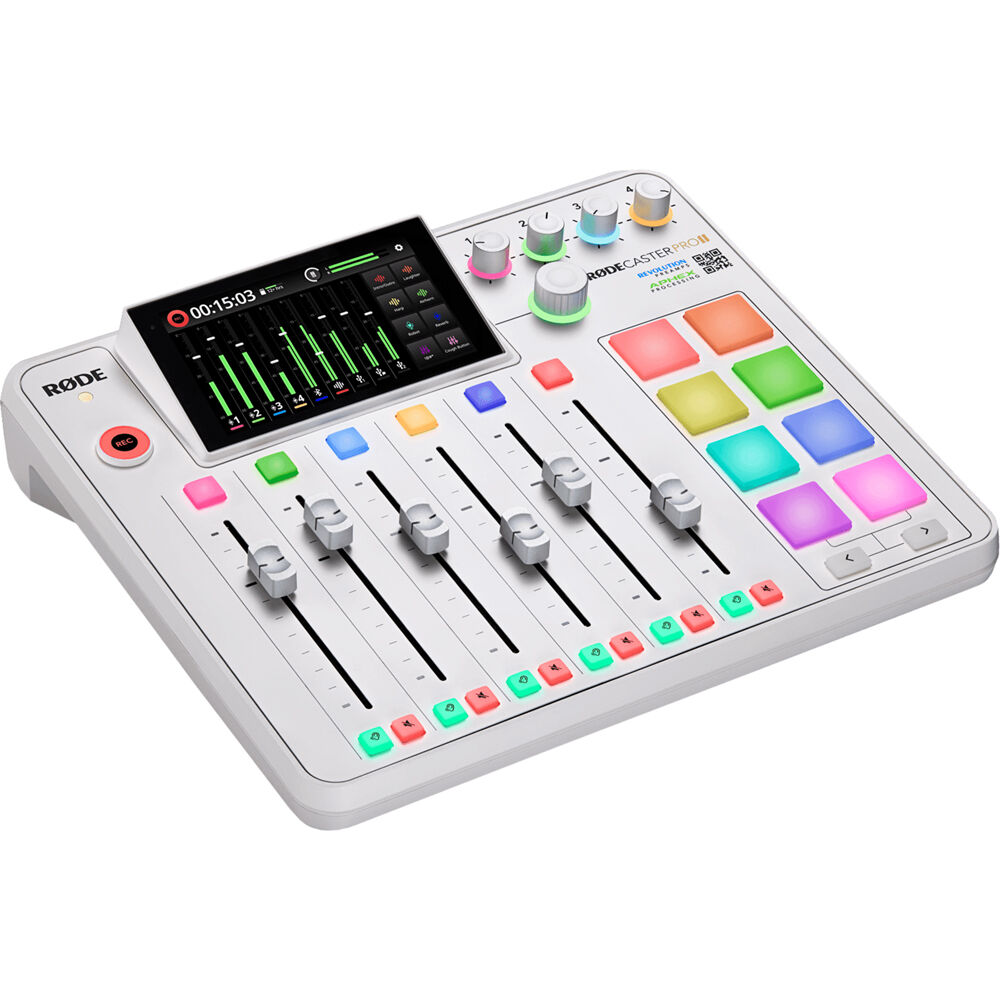 RODE RODECaster Pro II Integrated Audio Production Studio (White)