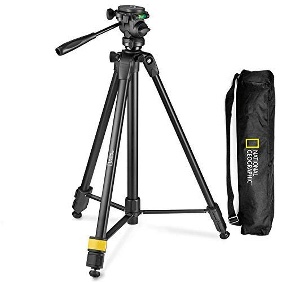 National Geographic NGHP004 Photo Tripod Kit with Monopod, Carrying Bag, 3-Way Head