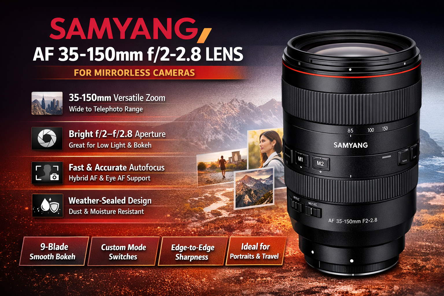 Samyang 35-150mm f/2-2.8 AF Lens (Leica L)