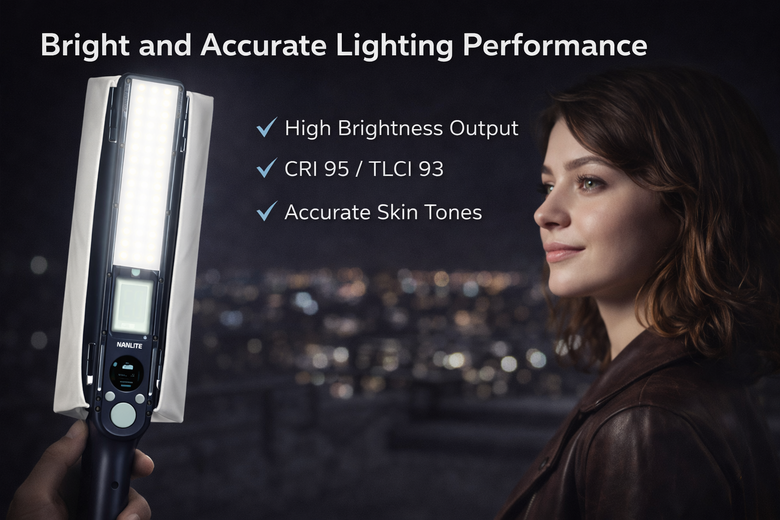 Nanlite wand RGB LED Light (1.6', Midnight Blue)