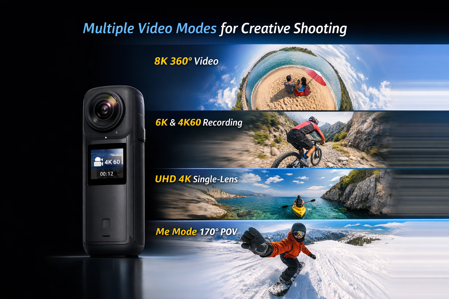 Insta360 X4 Air 360° Action Camera Standard Bundle (Black)