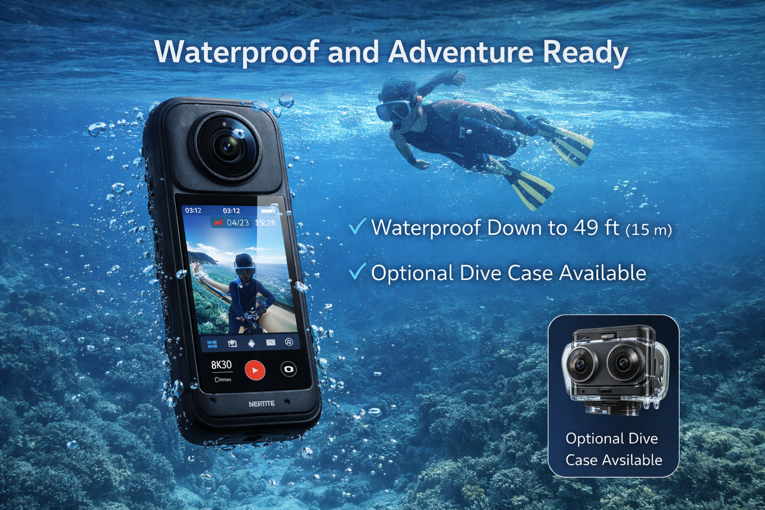Insta360 X4 Air 360° Action Cam Starter Bundle (Arctic White)