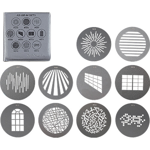 Nanlite M-Size Gobos for Projection Attachment (Set 1)