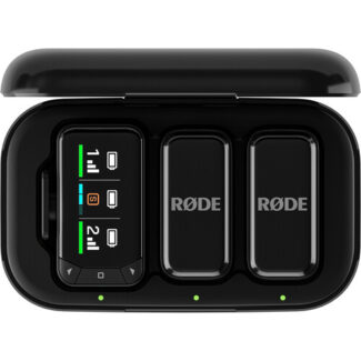 RODE Wireless Micro 2-Person Ultracompact Wireless Microphone Pro System for Cameras and Mobile Devices (2.4 GHz)
